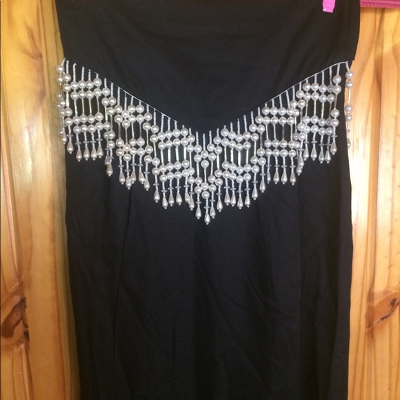 Vintage Morgan Matisse Pearl Fringe Skirt - Picture 2 of 8